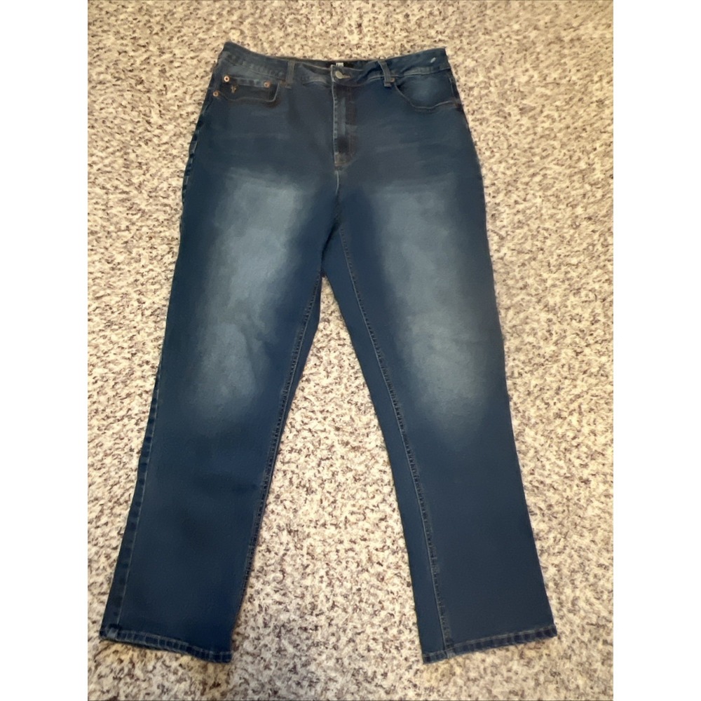 Frye Womens Sz 12/31 High Rise Straight Leg Jeans 27" Inseam Medium Wash Blue
